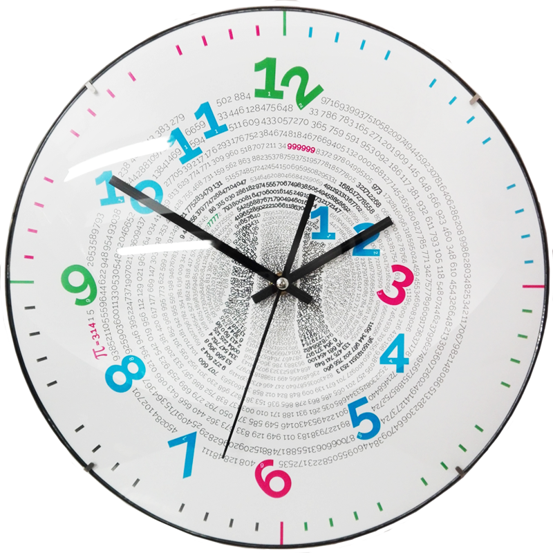 Zegar �Liczba π" (bia�y)