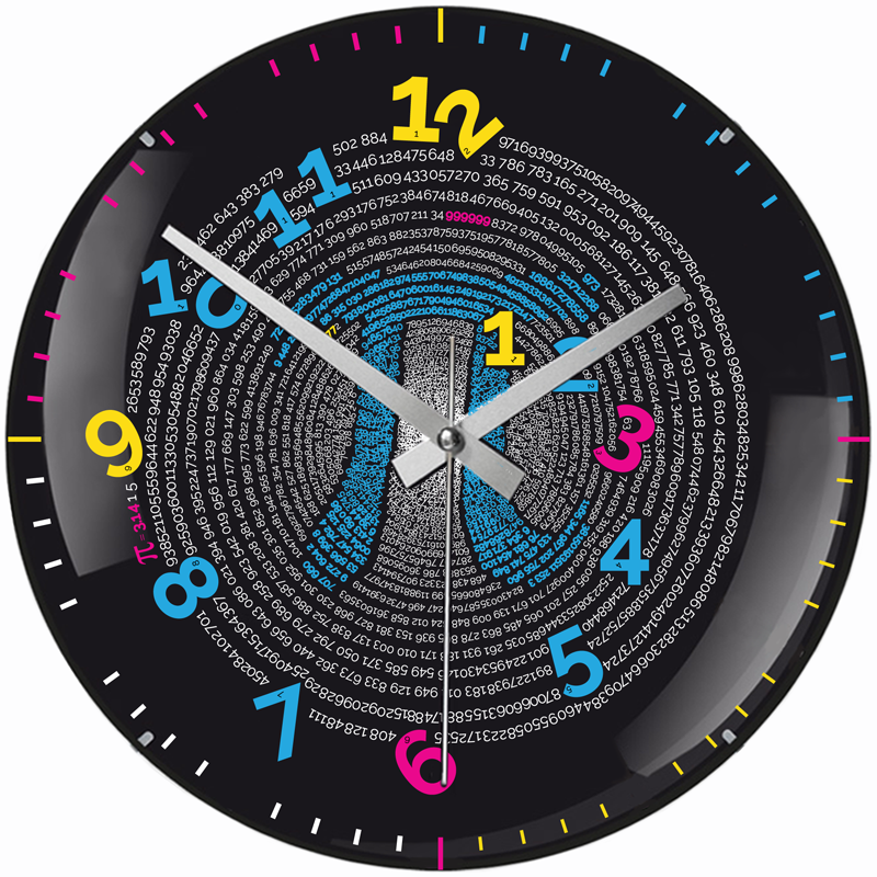 Zegar �Liczba π (czarny)�